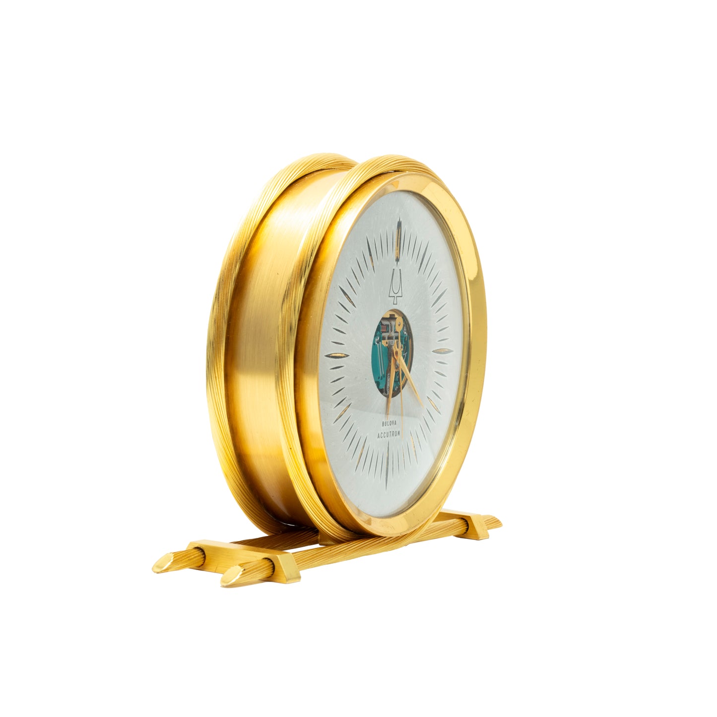 Accutron Spaceview Brass Rope Desk Clock