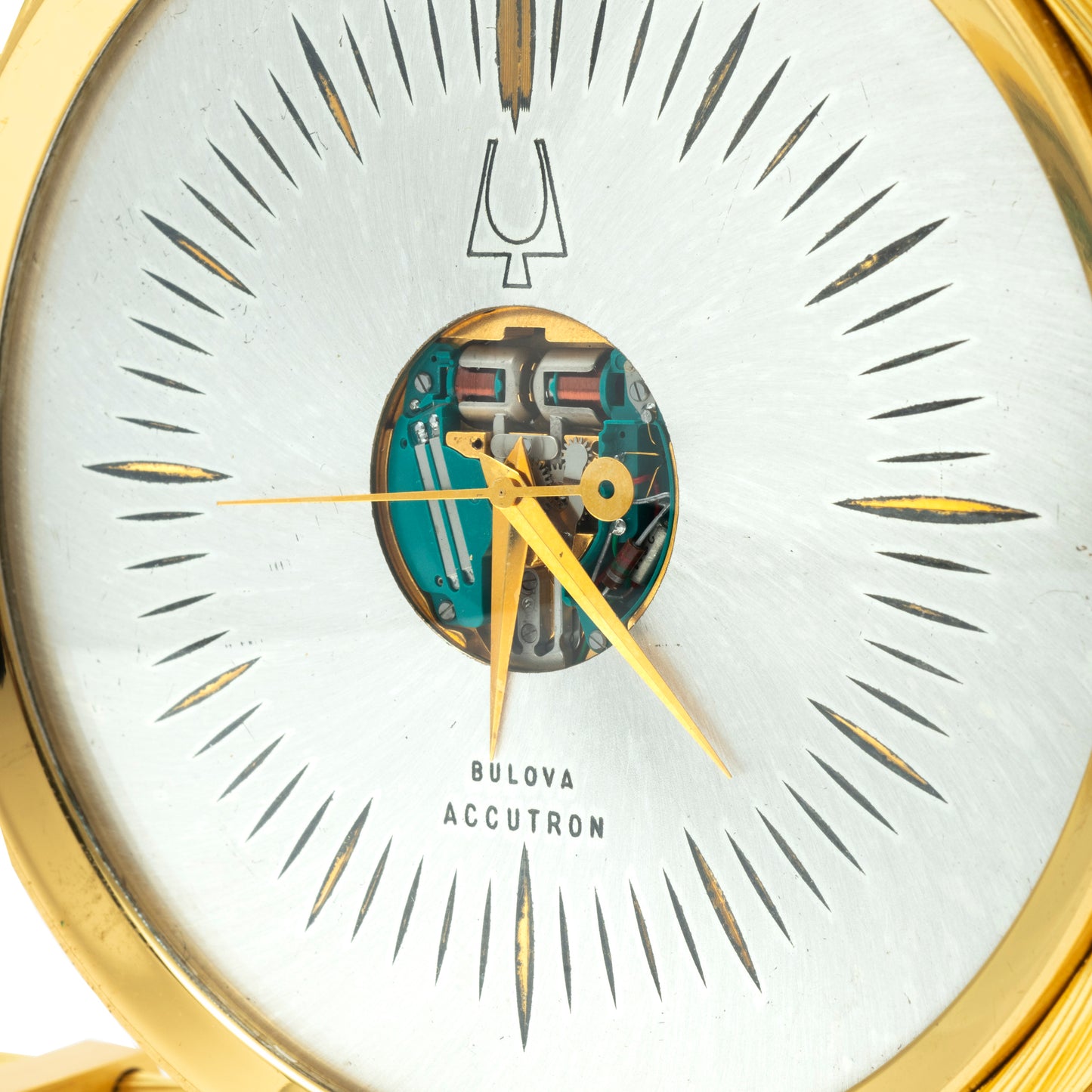 Accutron Spaceview Brass Rope Desk Clock