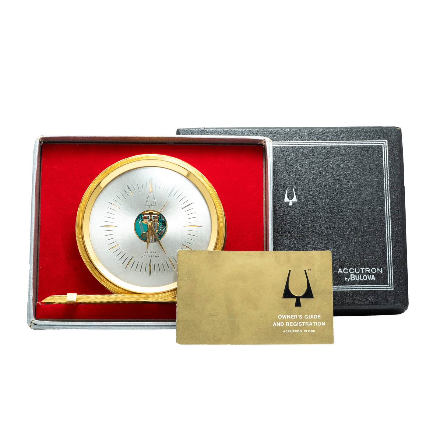 Accutron Spaceview Brass Rope Desk Clock