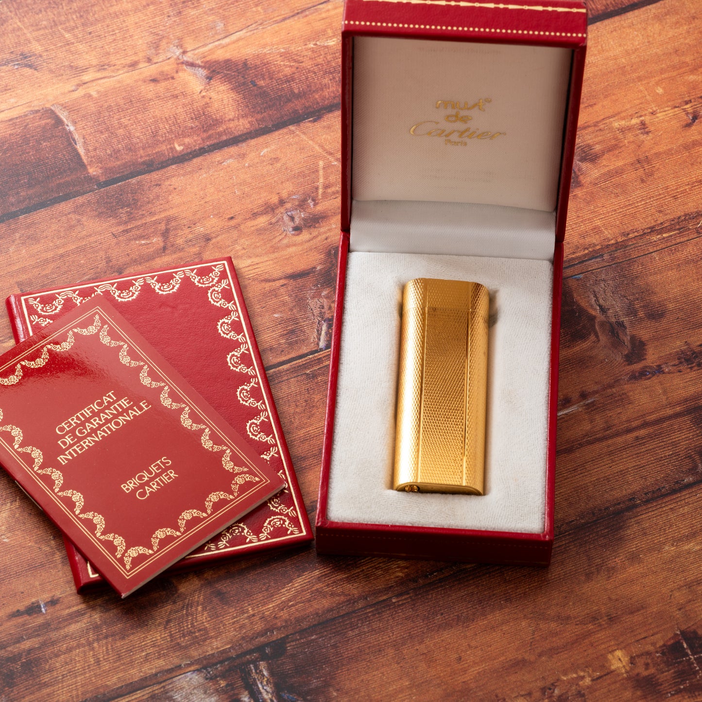 Cartier Must de Cartier Briquet Lighter - Full Set
