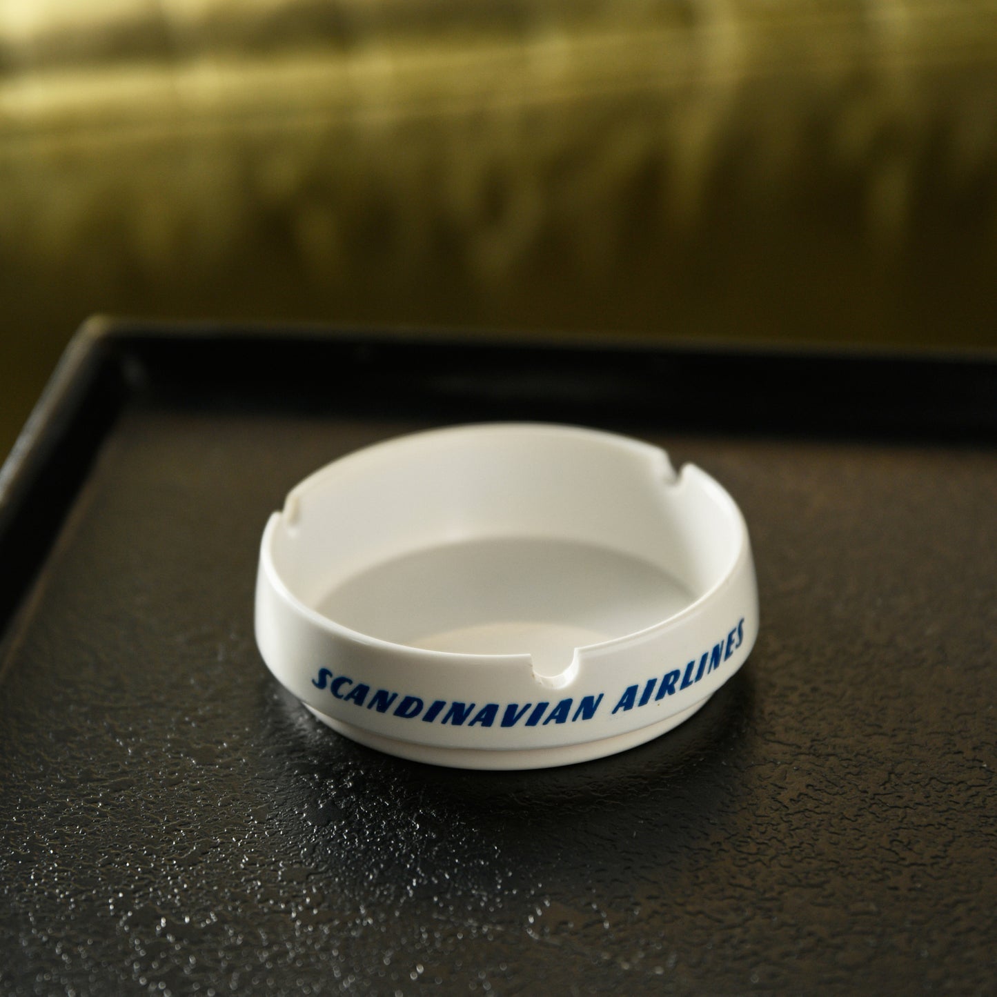 Scandanavian Airlines Ashtray - White Melamine