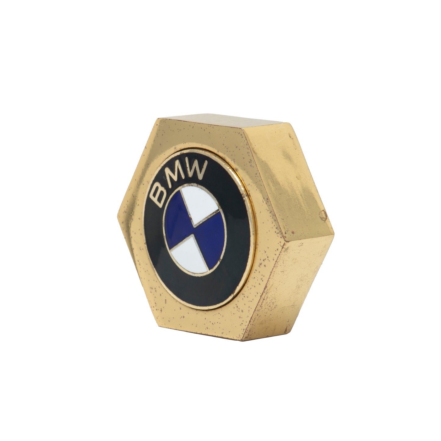 BMW Paperweight - Brass & Enamel