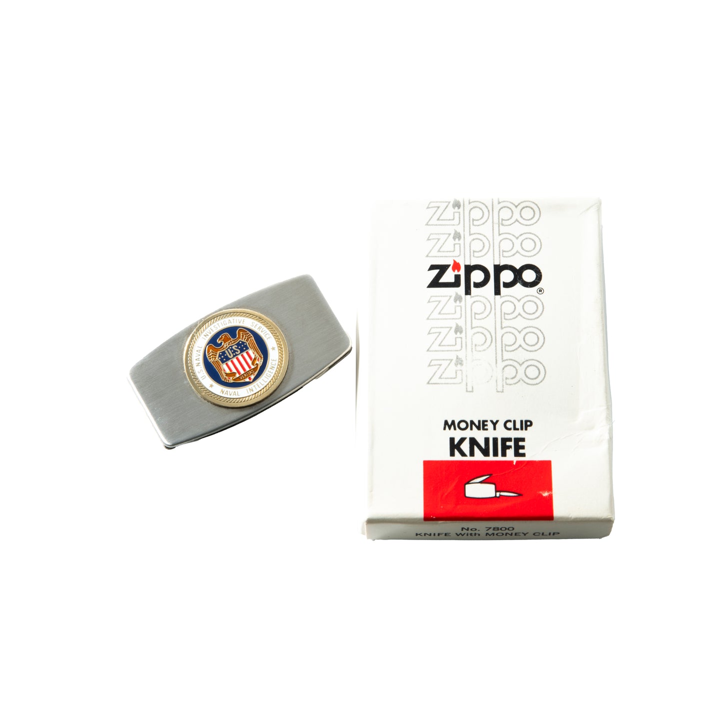 U.S. Naval Intelligence Money Clip Pocket Knife by Zippo