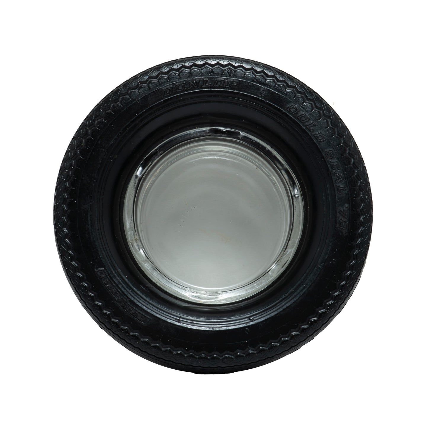 Dunlop Ashtray - Rubber & Glass