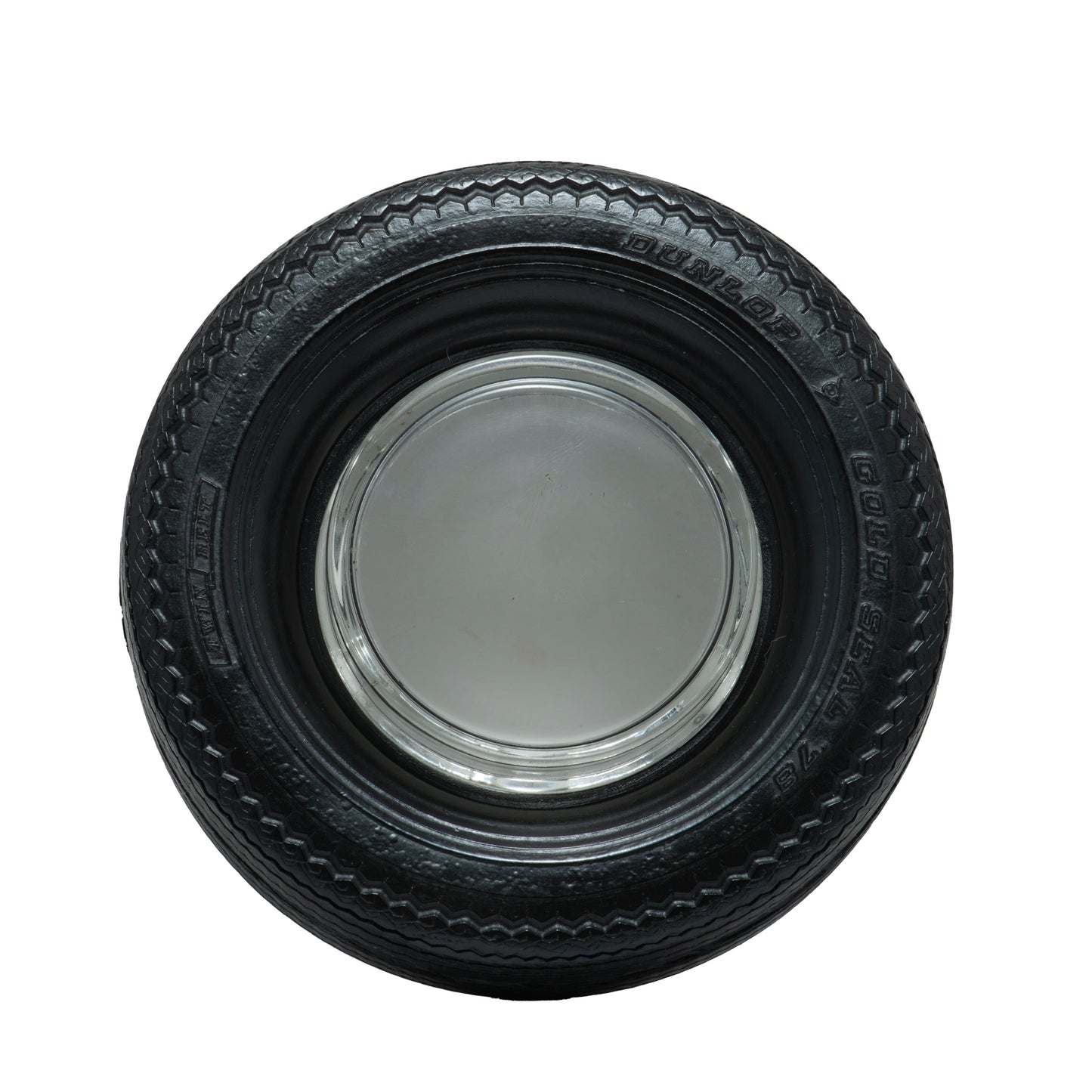 Dunlop Ashtray - Rubber & Glass