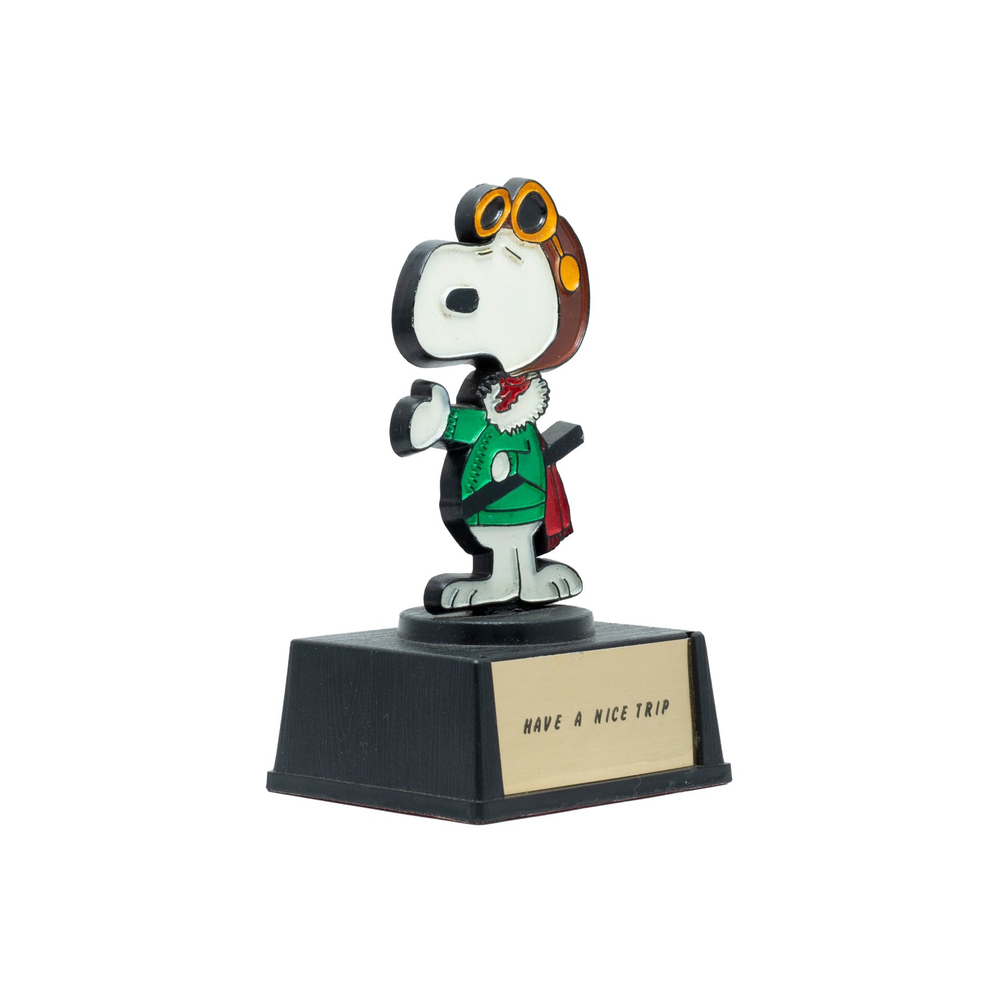 Hand-Painted Snoopy 'Flying Ace' Desktop Statue by Aviva