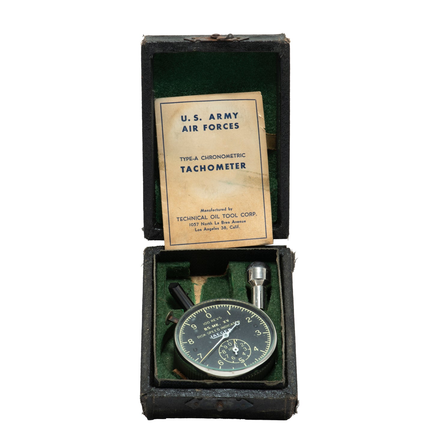 Jaeger US Army Air Forces Stopwatch Tachymeter