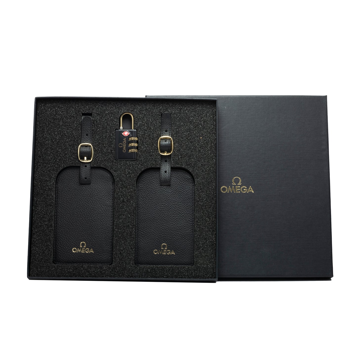 Omega Luggage Tag and Combination Lock Set