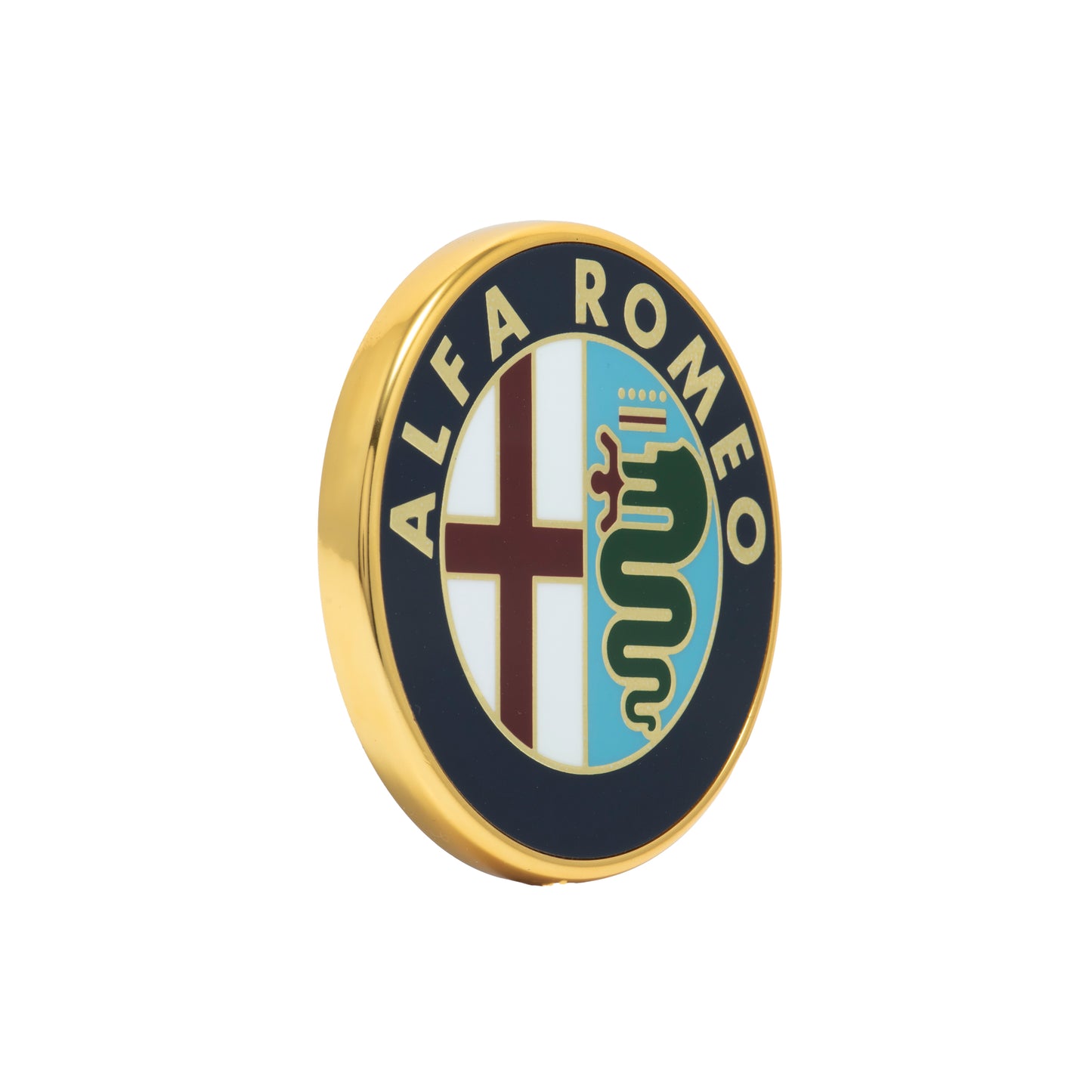 Alfa Romeo Paperweight - Brass & Enamel