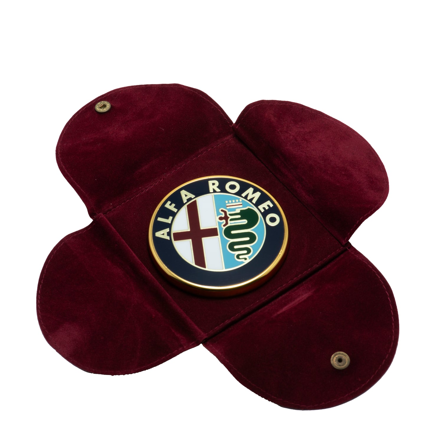 Alfa Romeo Paperweight - Brass & Enamel