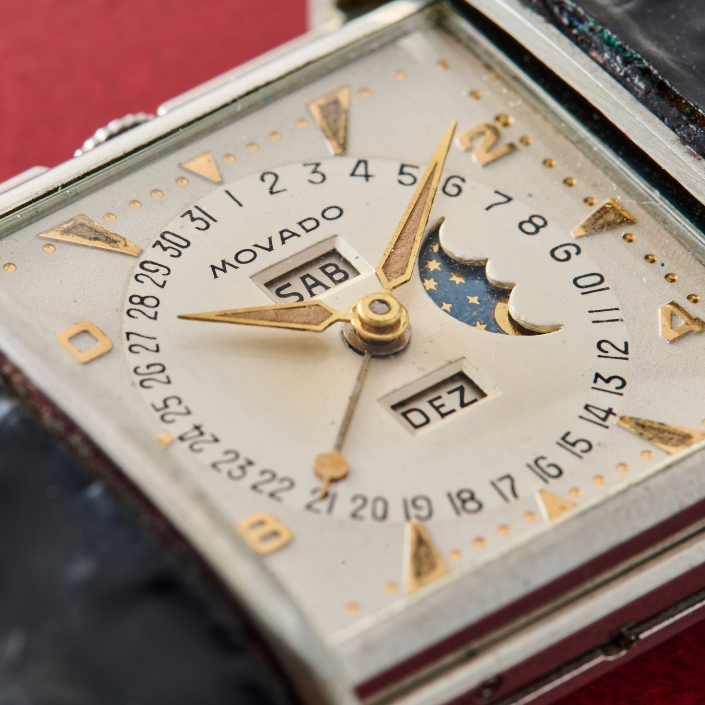 Movado Ermeto Moonphase Travel Clock