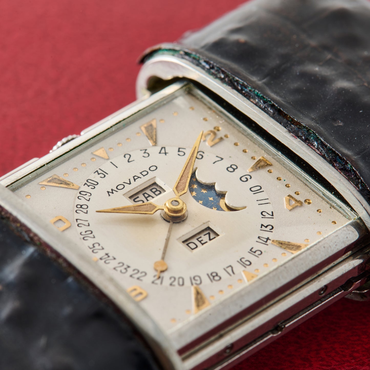 Movado Ermeto Moonphase Travel Clock