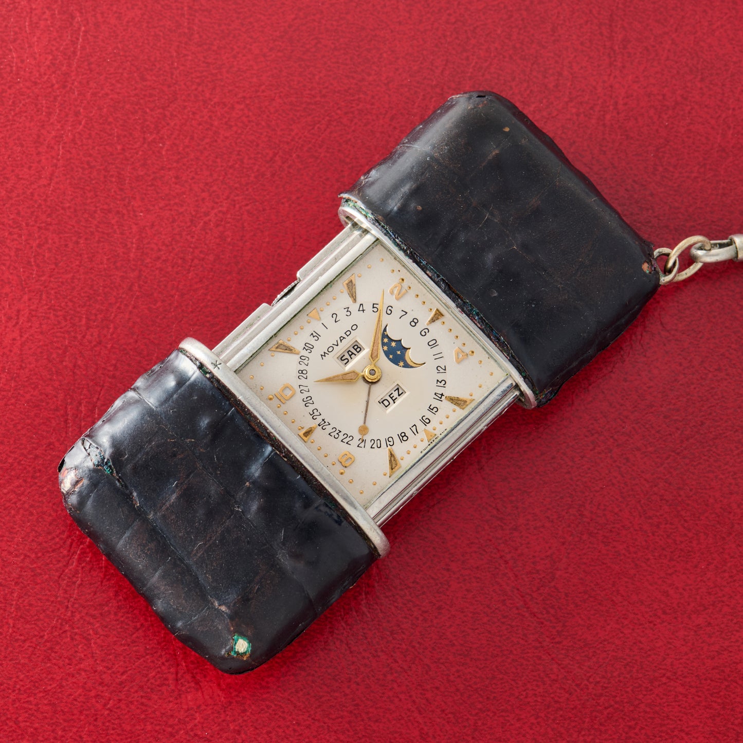 Movado Ermeto Moonphase Travel Clock