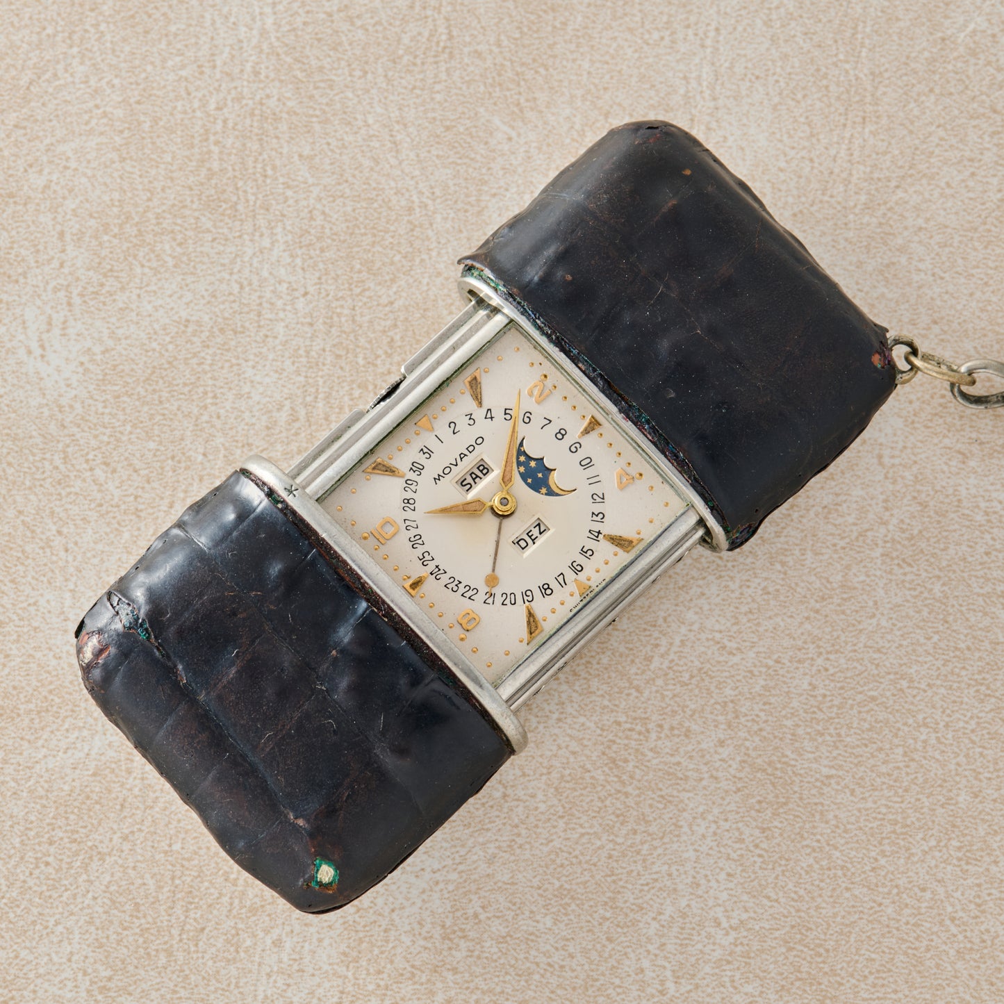 Movado Ermeto Moonphase Travel Clock