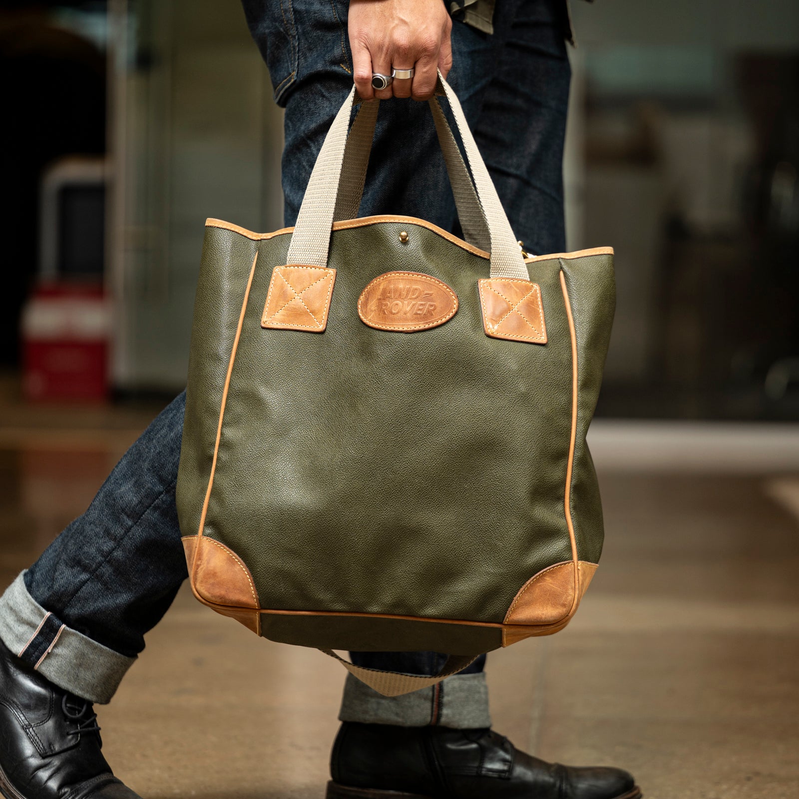 Mulholland Brothers x Land Rover Tote Bag - Leather