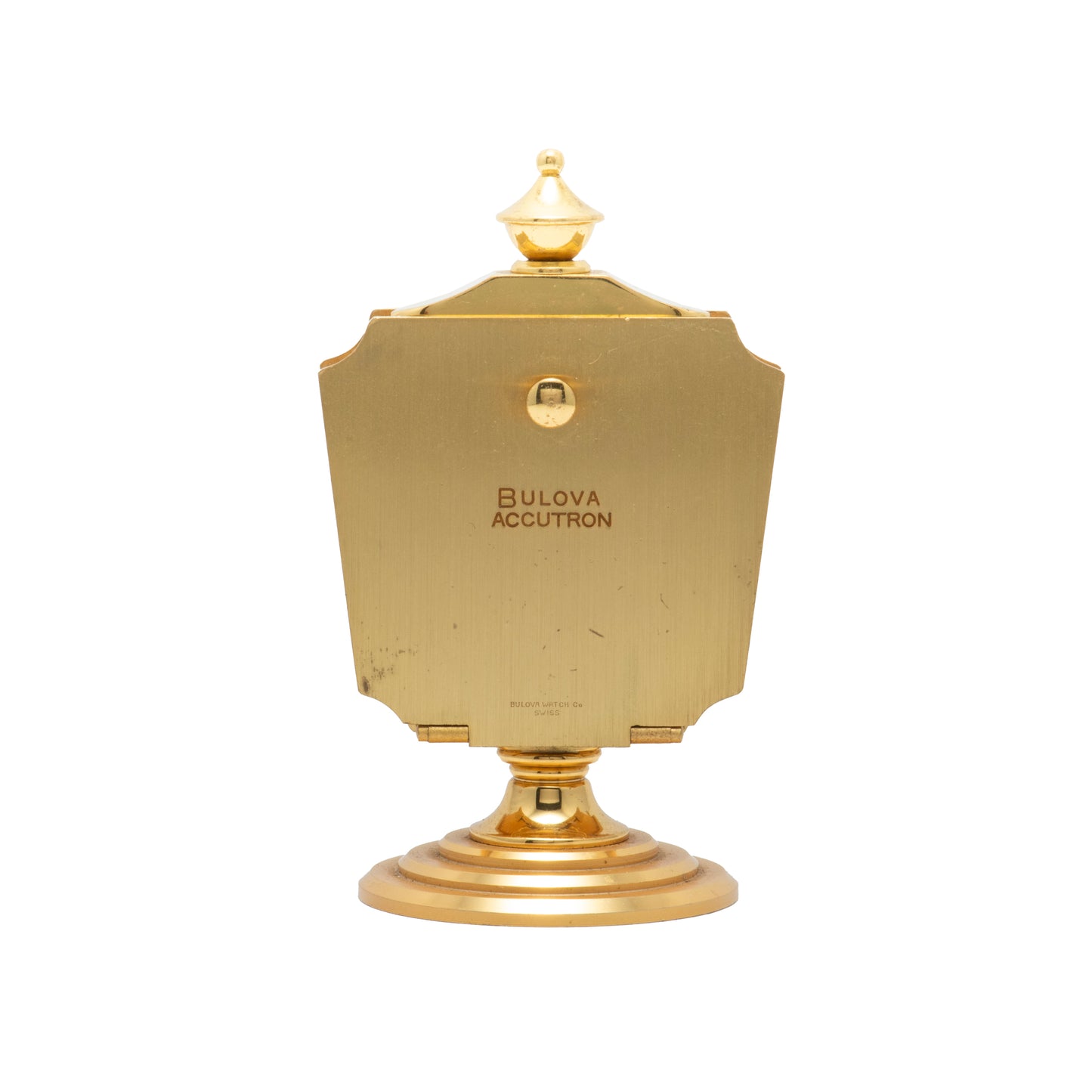 Accutron Spaceview Brass Desk Clock