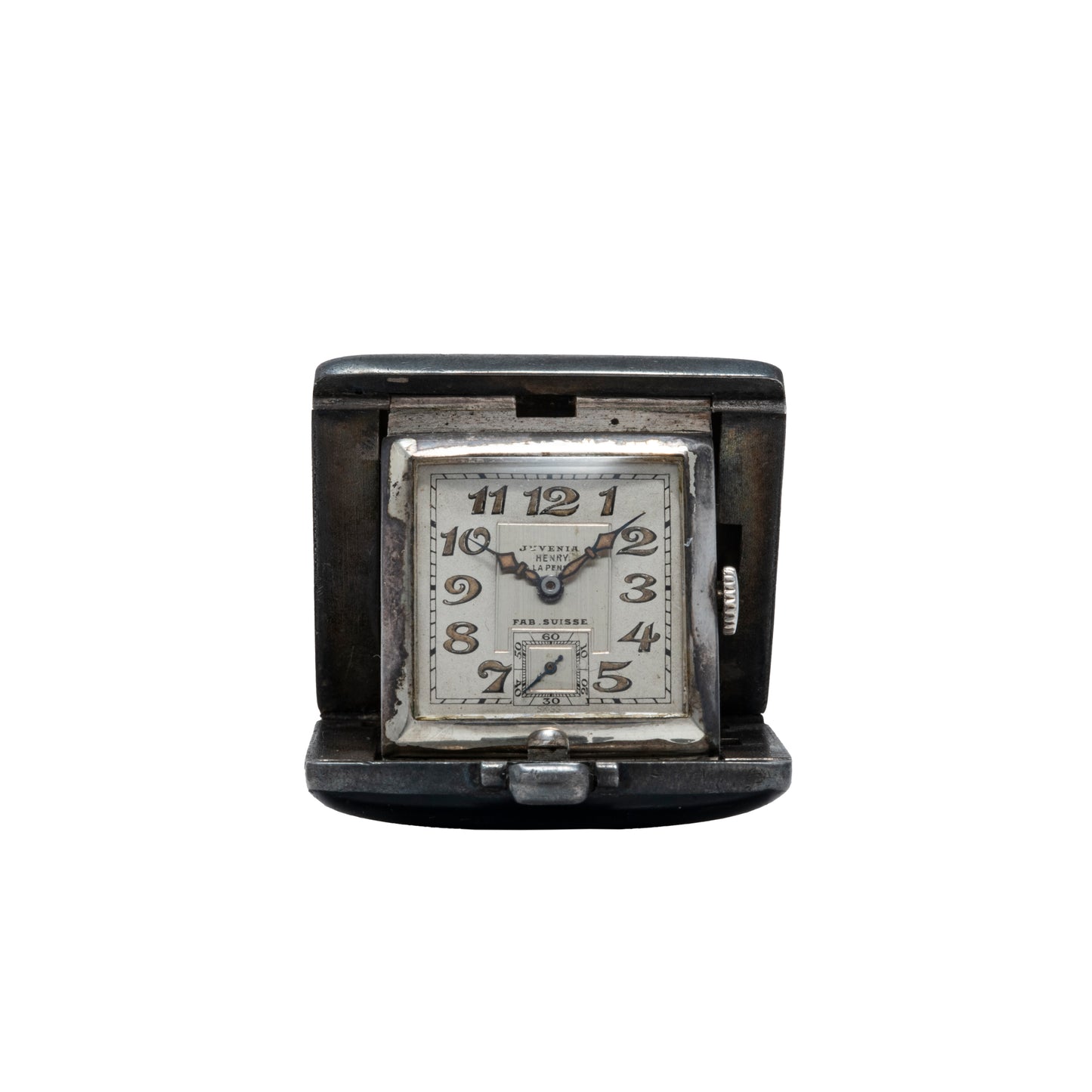 Henry a la Pensée by Juvenia Sterling Silver Purse Watch