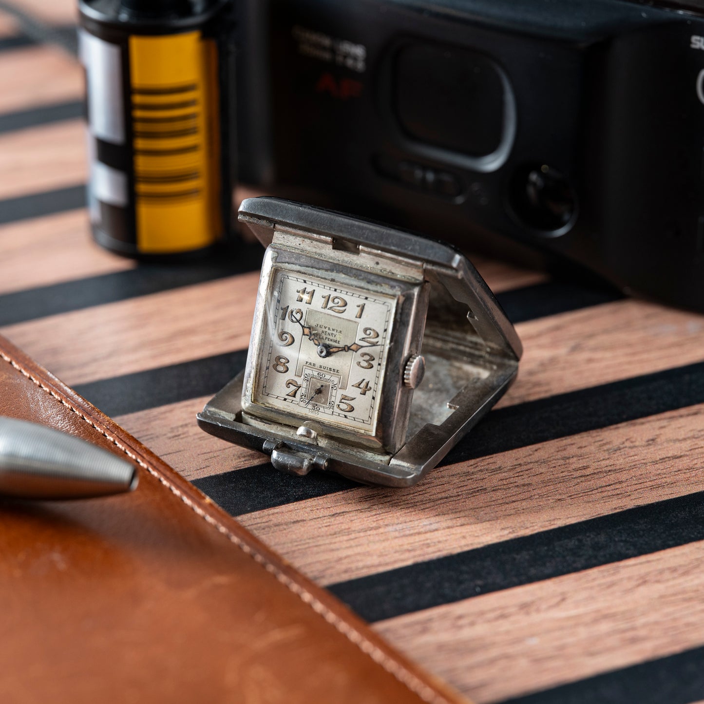 Henry a la Pensée by Juvenia Sterling Silver Purse Watch