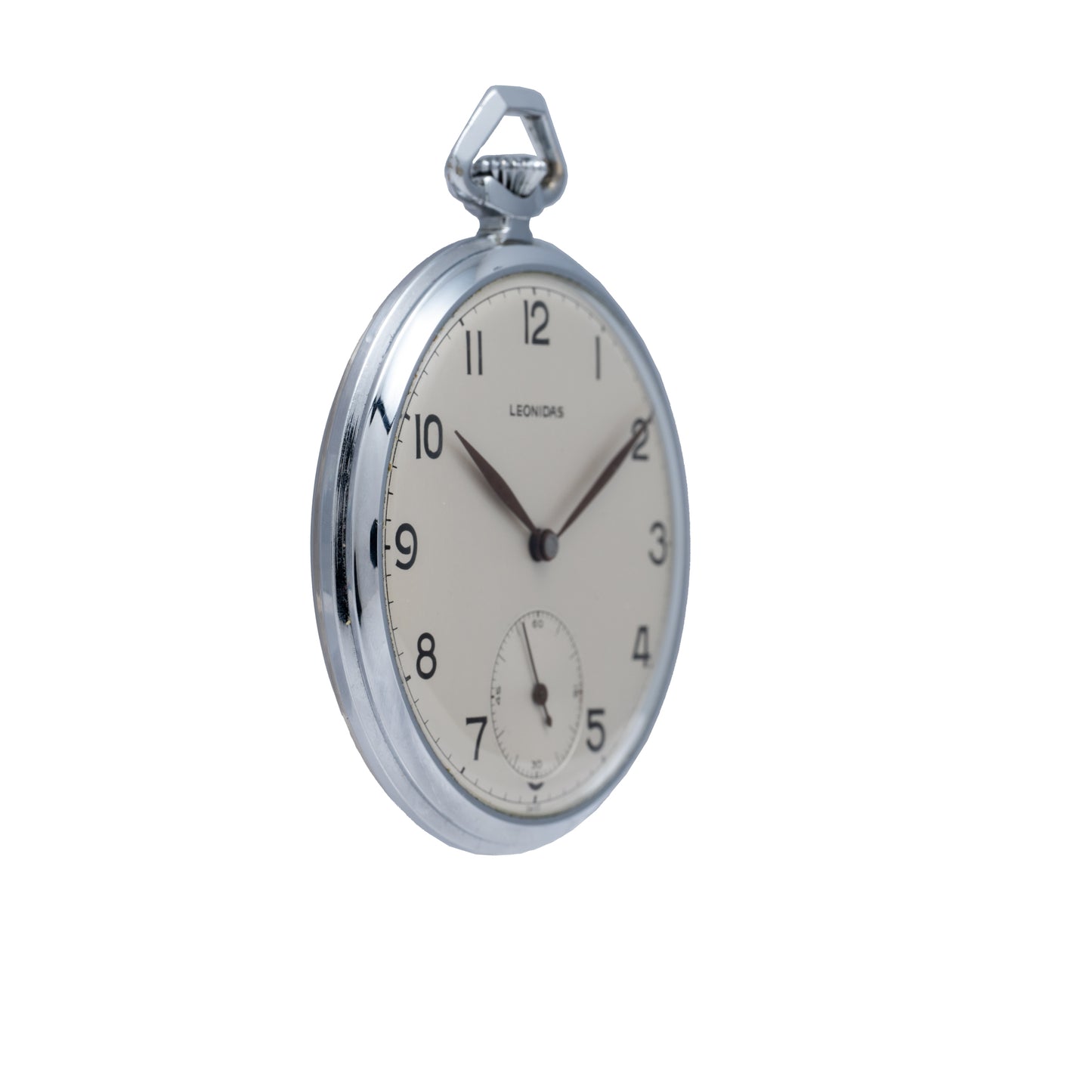 Leonidas Steel Pocket Watch NOS