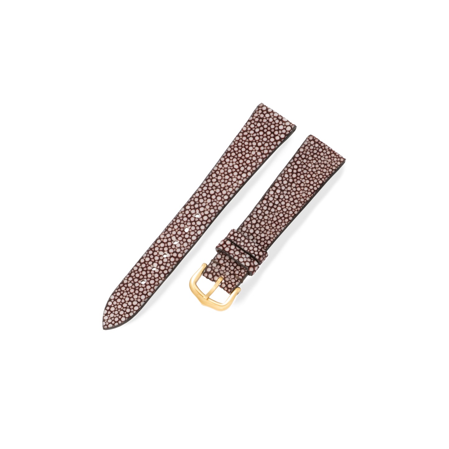 Pebble Brown Stingray Exotic Leather Strap
