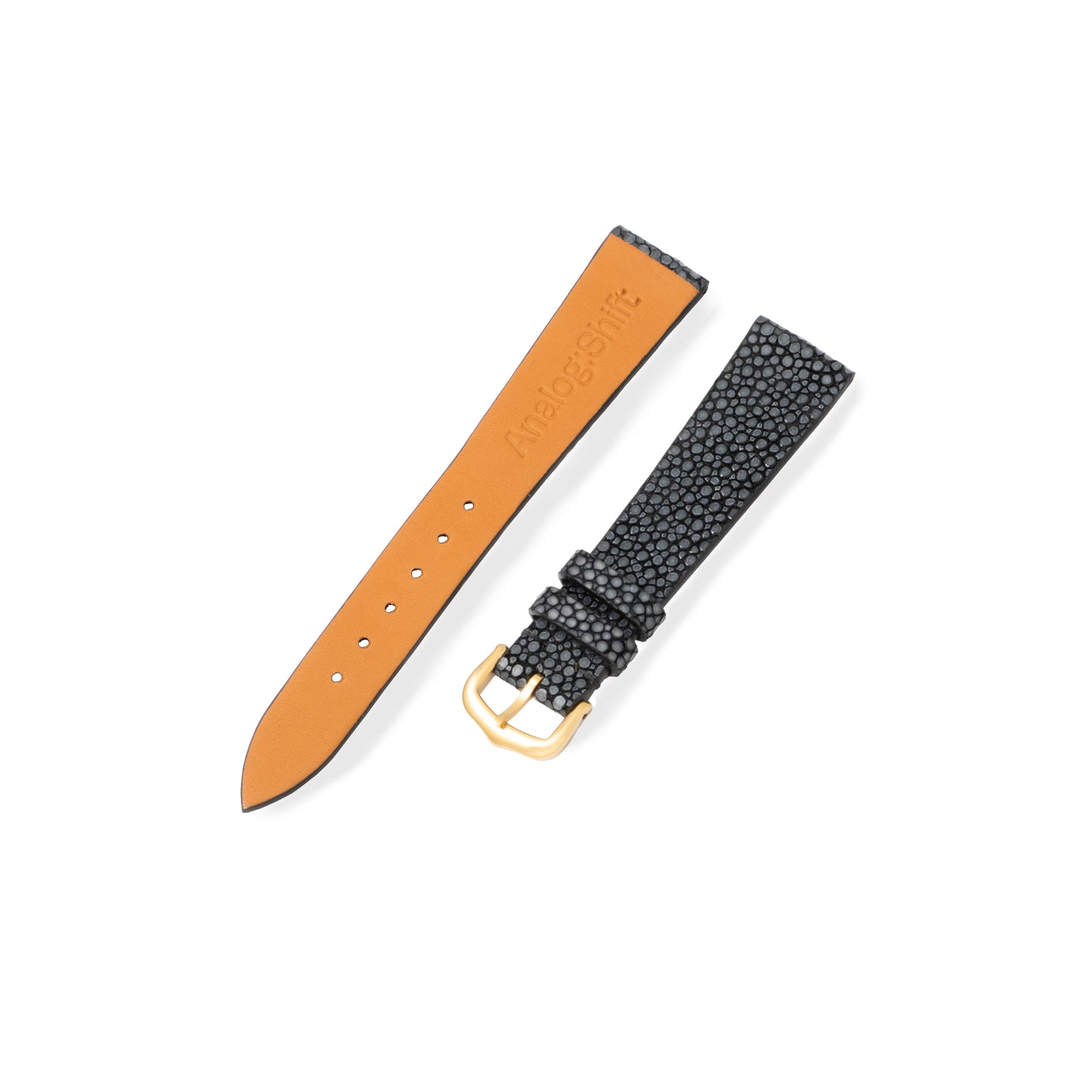 Pebble Black Stingray Exotic Leather Strap