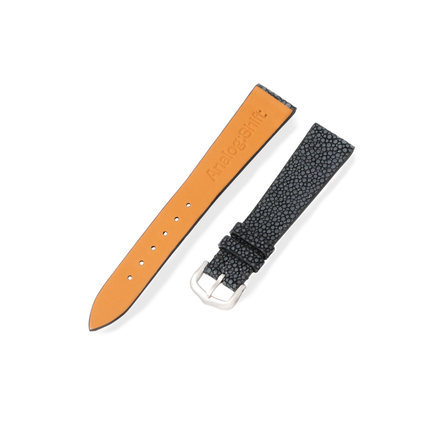 Pebble Black Stingray Exotic Leather Strap
