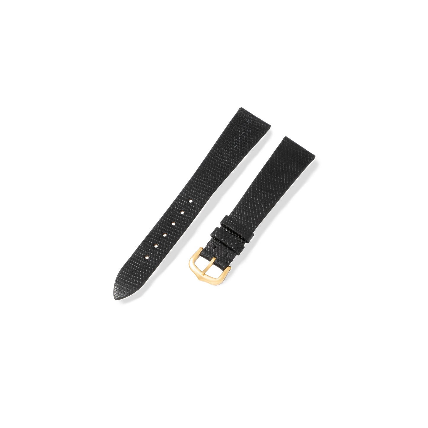 Gloss Black Lizard Exotic Leather Strap