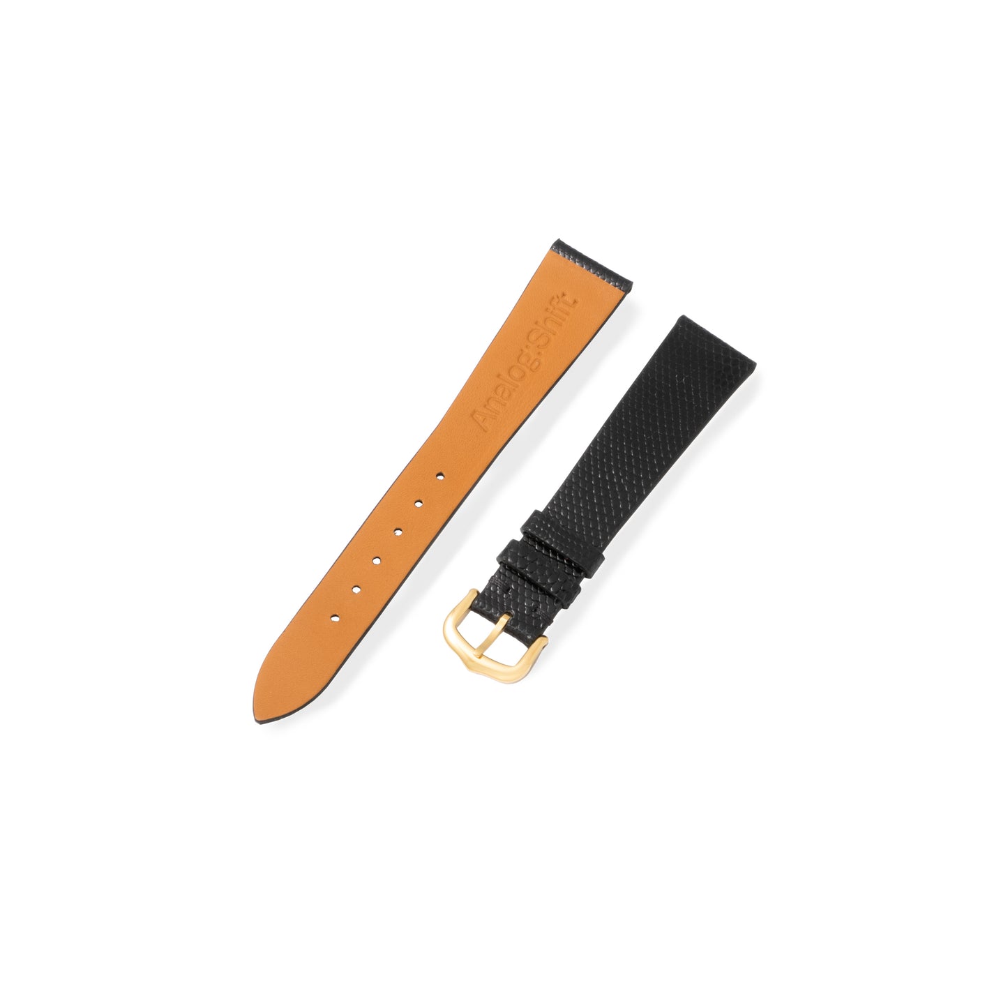 Gloss Black Lizard Exotic Leather Strap
