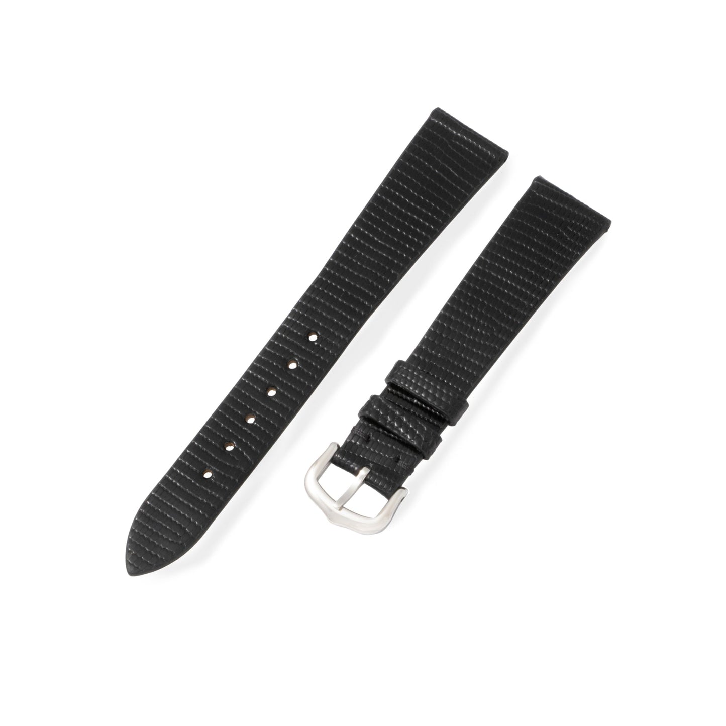 Gloss Black Lizard Exotic Leather Strap