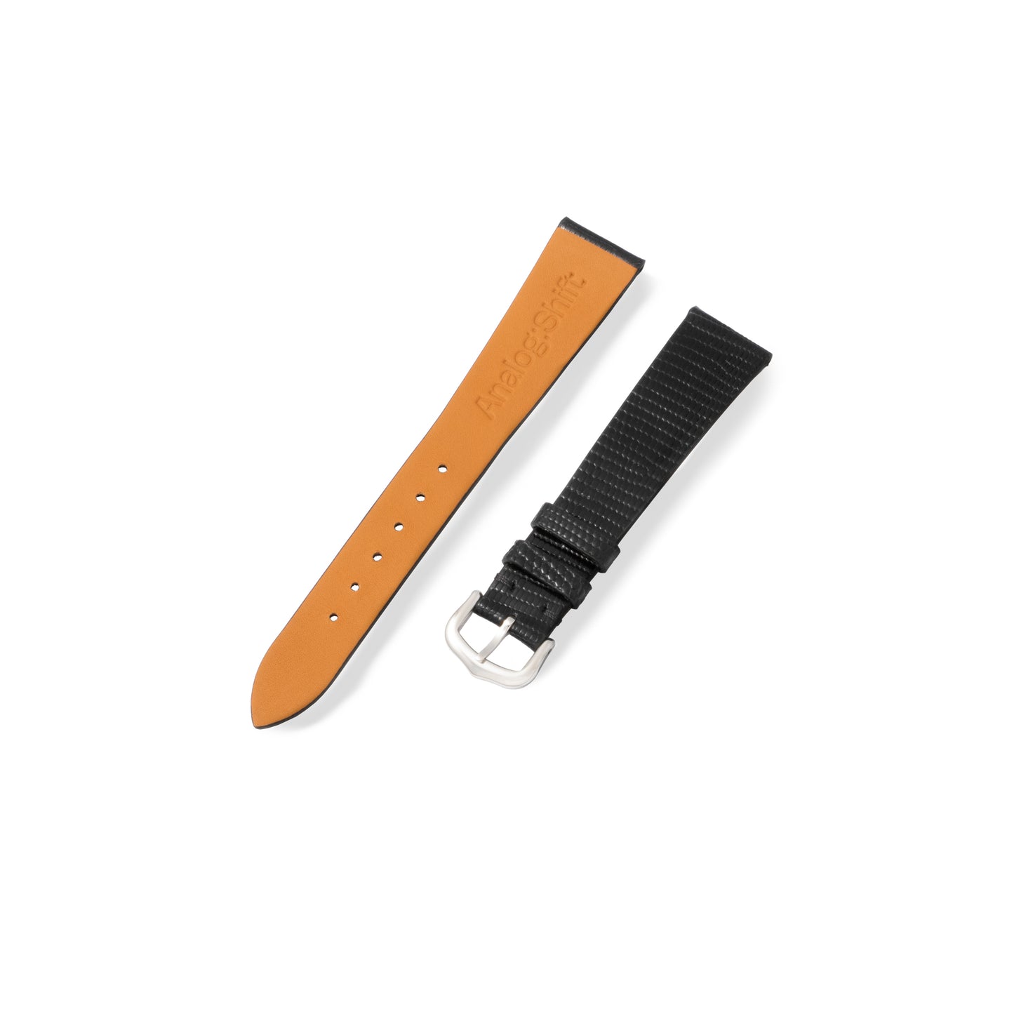 Gloss Black Lizard Exotic Leather Strap