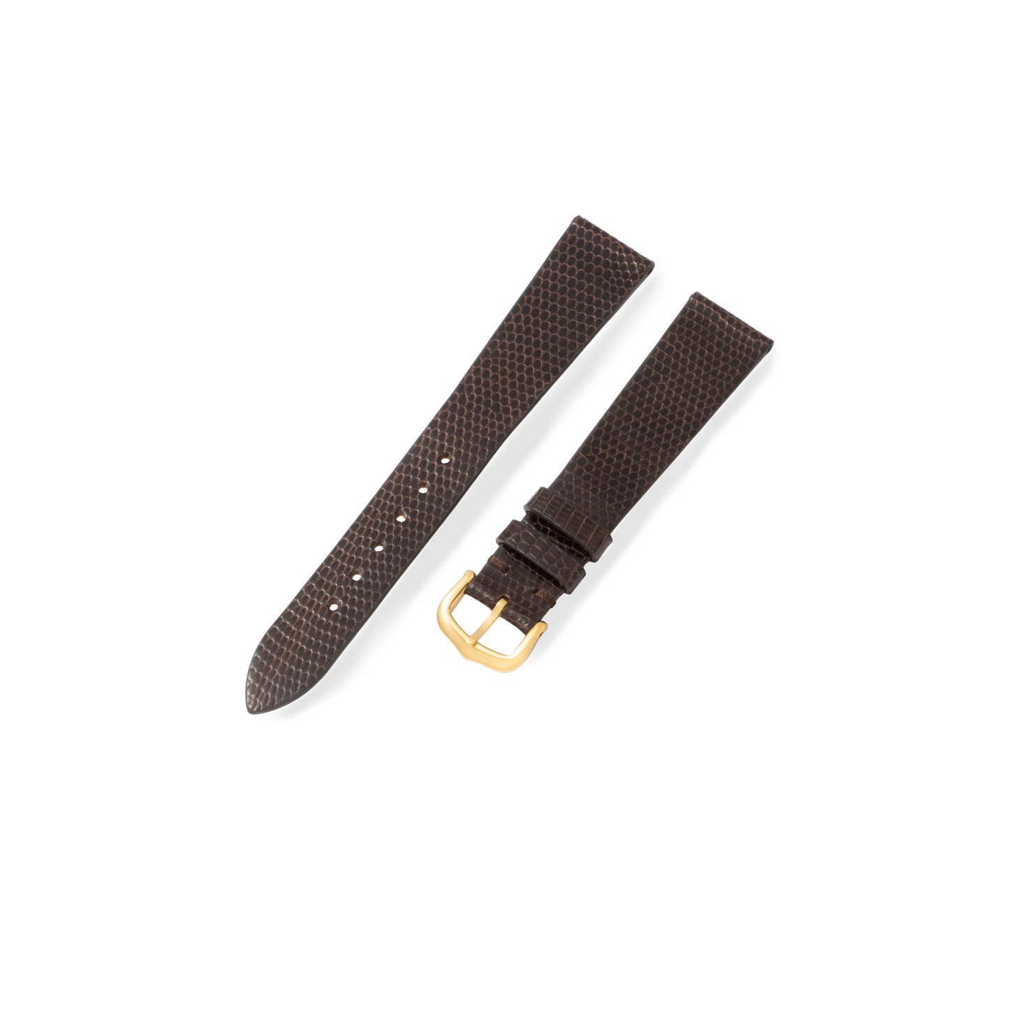 Gloss Brown Lizard Exotic Leather Strap