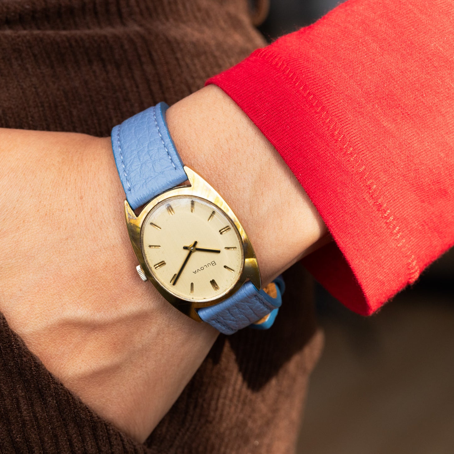 Amelia Blue Cervo Strap