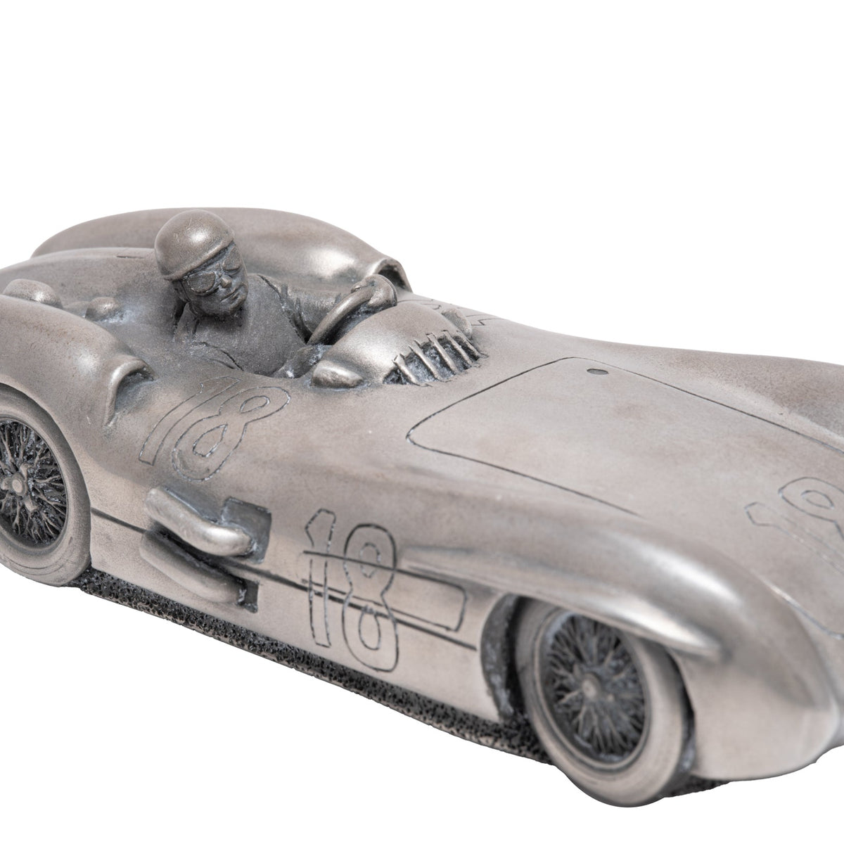 Mercedes Benz 300 SLR Pewter Sculpture