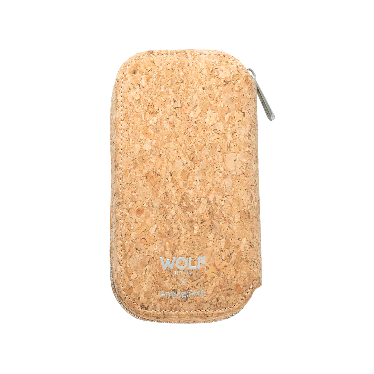WOLF X Analog:Shift 1976 Collection Cork 2-Piece Watch Zip Case