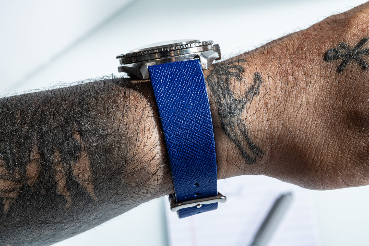 Caribbean Blue II Saffiano Strap