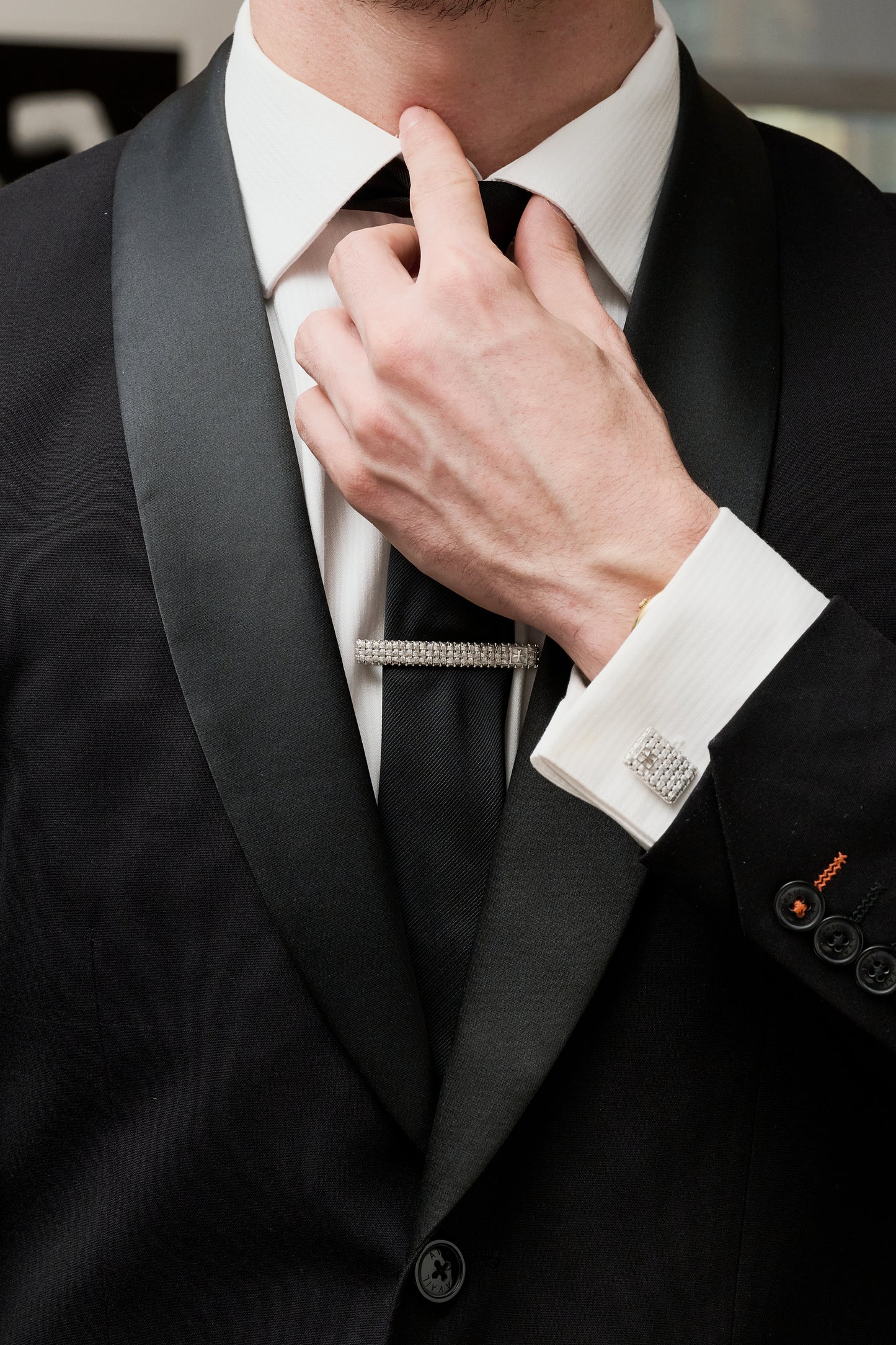 Vacheron Constantin Cufflinks & Tie Bar Set - Platinum