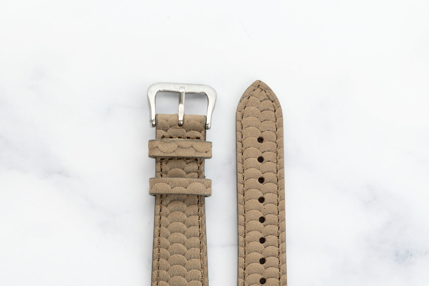 Falcor Brown Scaled Nubuck Strap