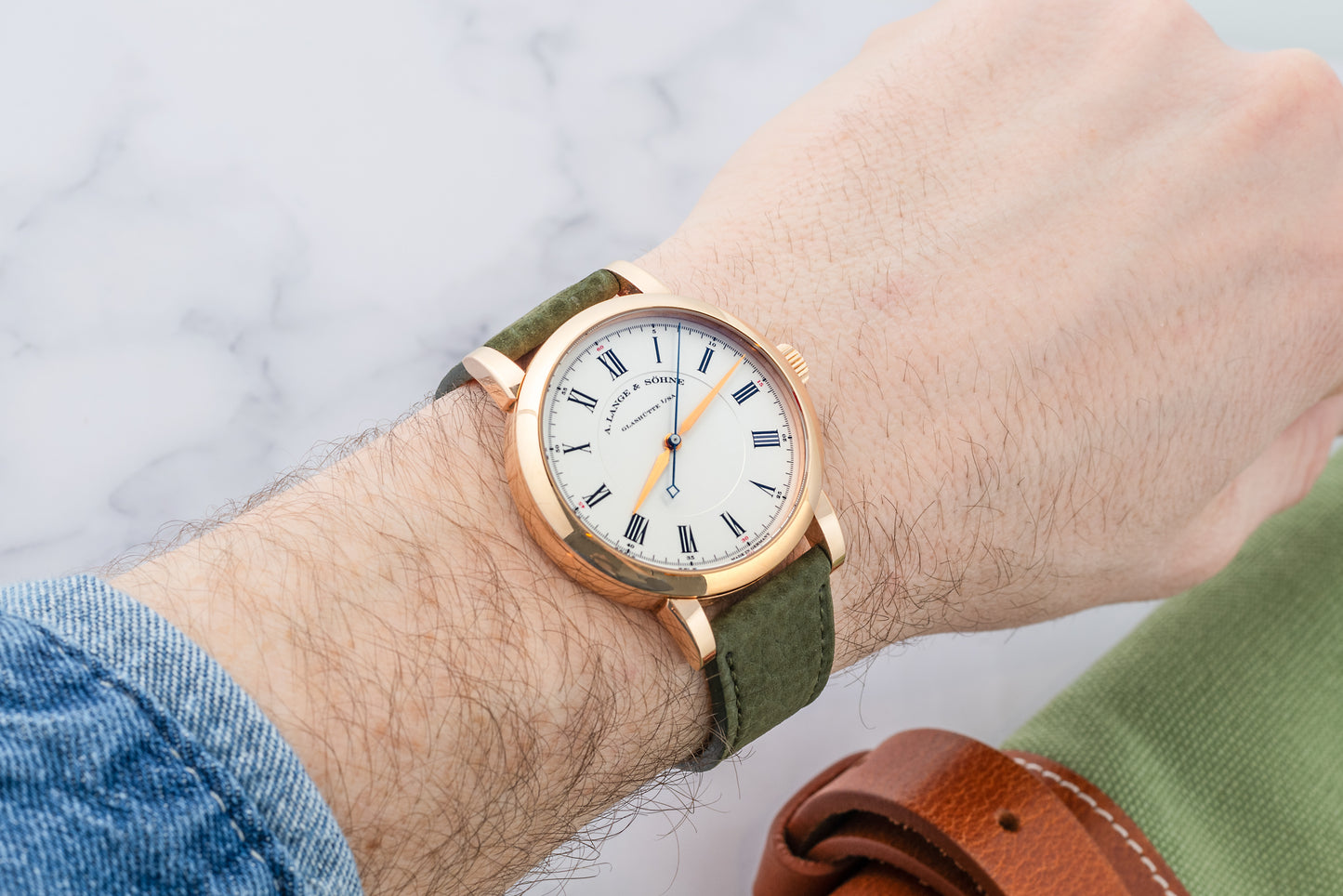 Galway Green Nubuck Strap