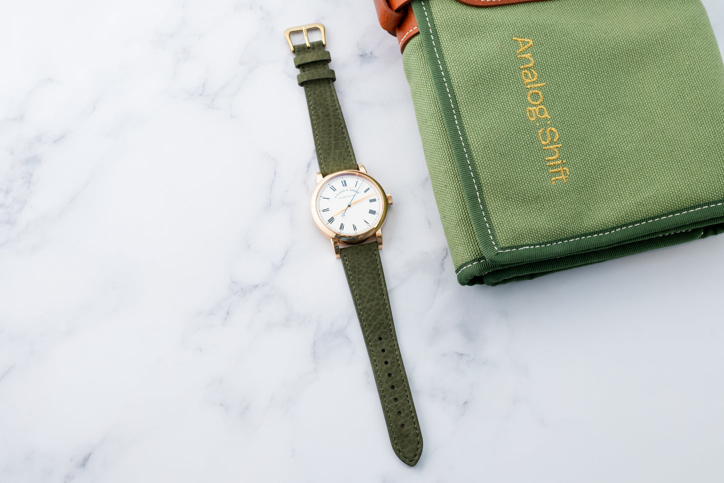 Galway Green Nubuck Strap