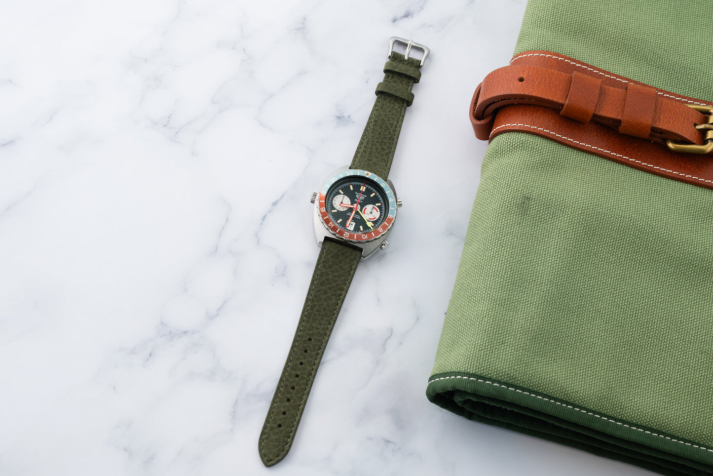 Galway Green Nubuck Strap