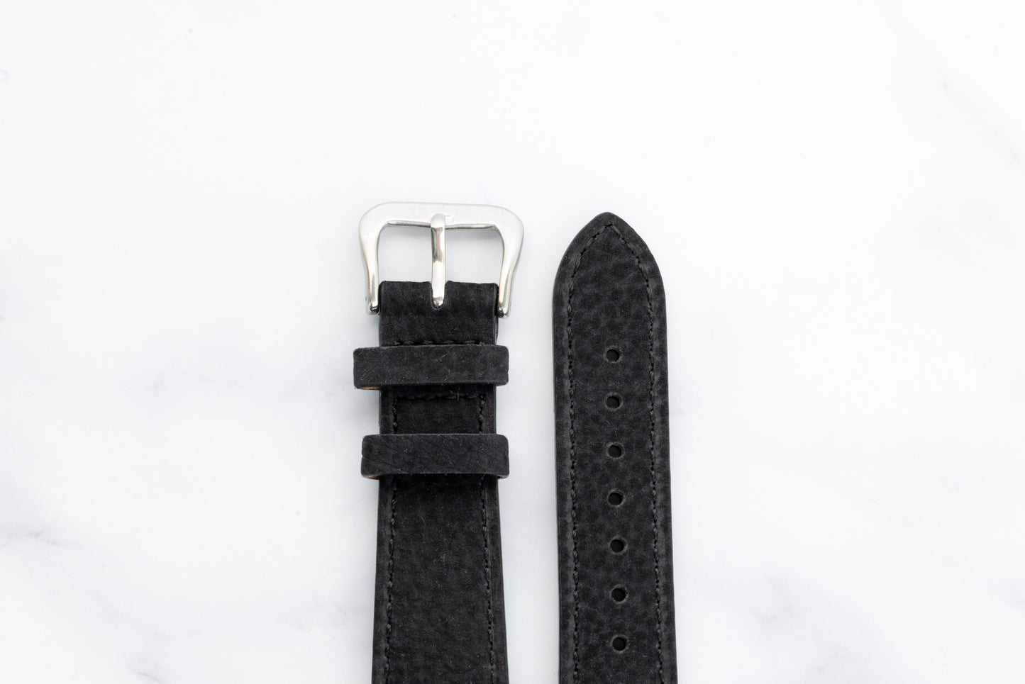 Narvik Black Nubuck Strap