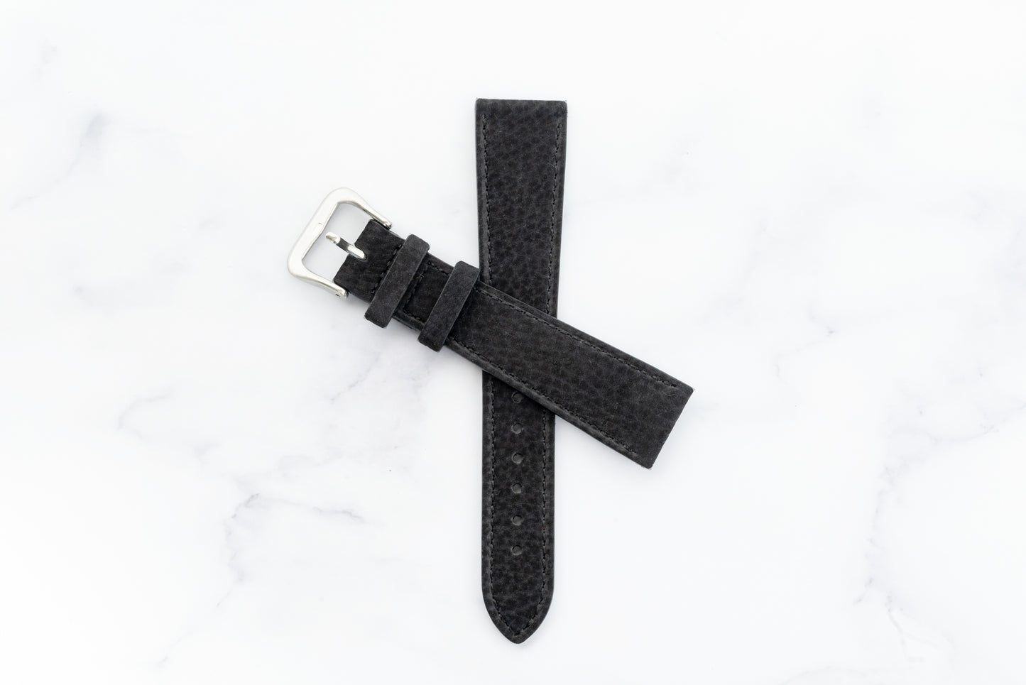 Narvik Black Nubuck Strap