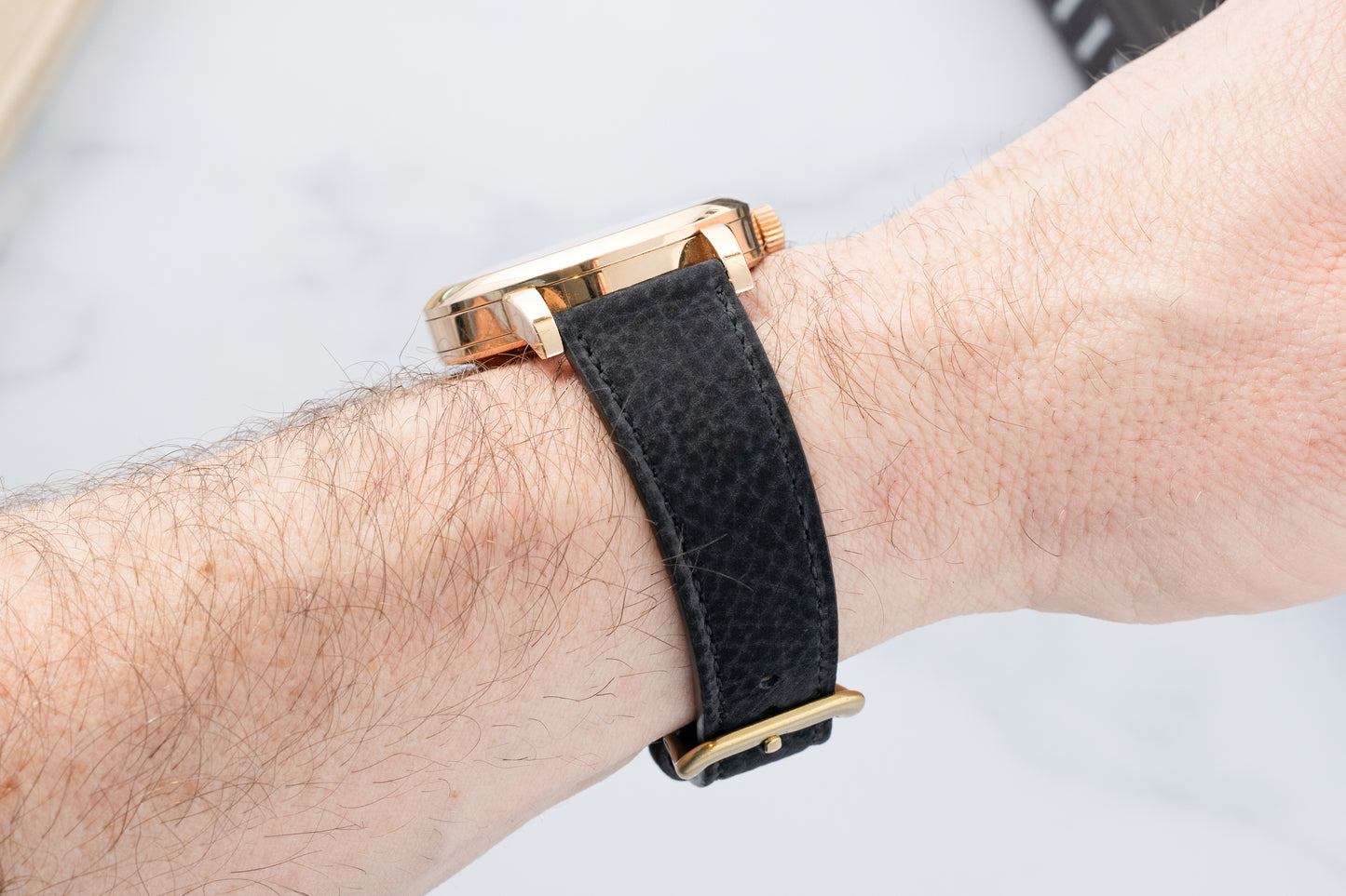 Narvik Black Nubuck Strap