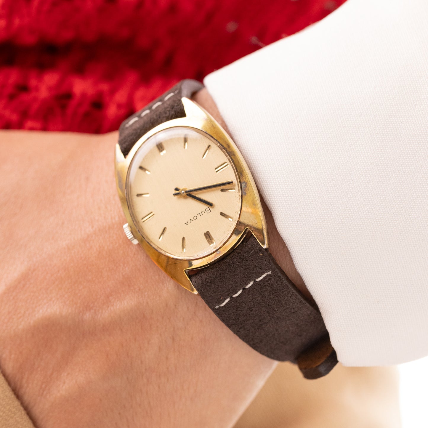 Islay Brown Suede Strap