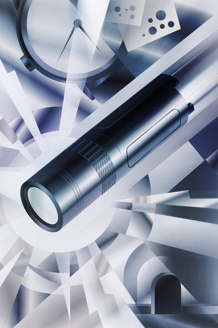 Maus UV Electric Torch - Titanium Analog:Shift Exclusive Edition by Muyshondt