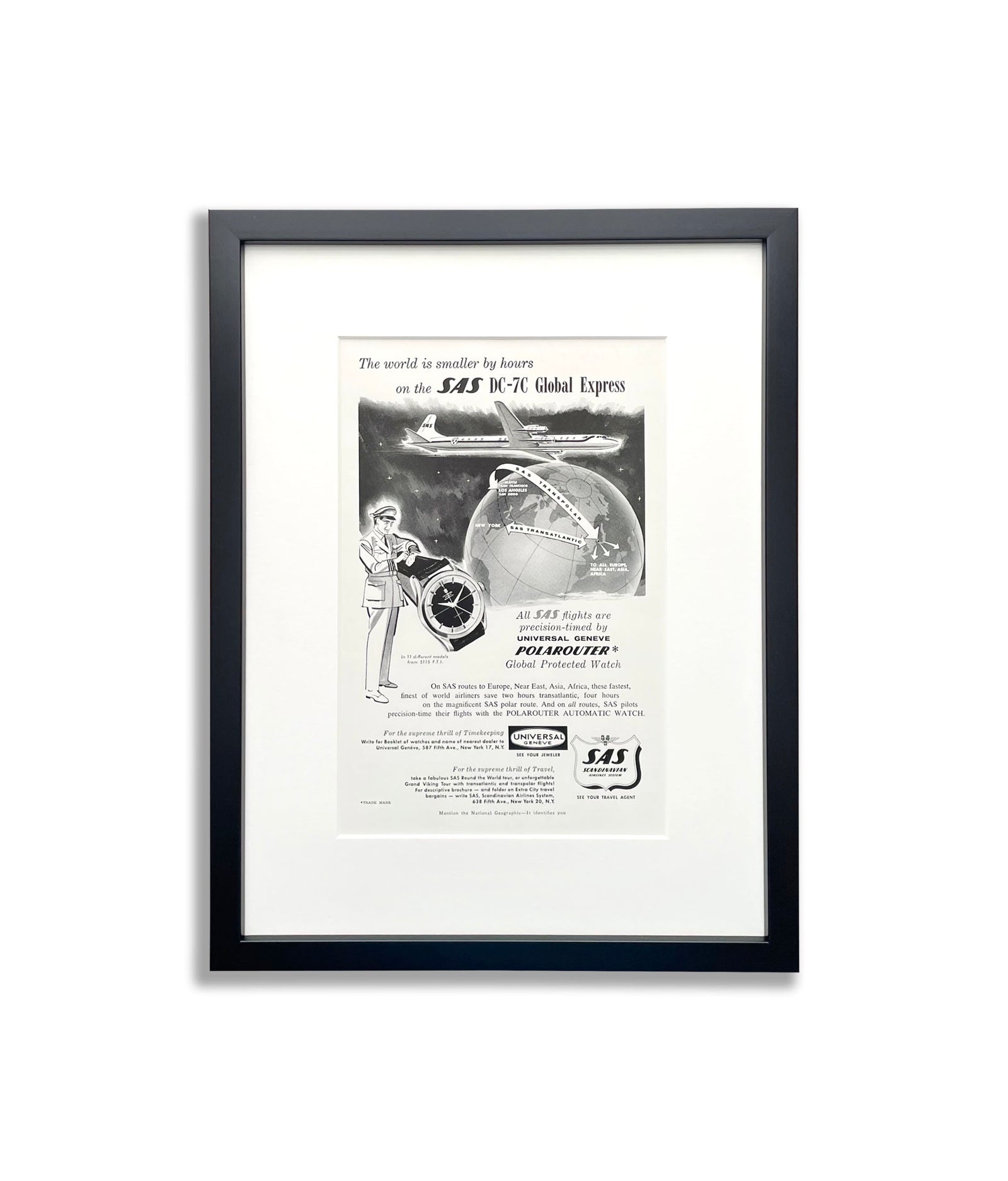 Universal Genève Polarouter 'SAS DC-7C Global Express'