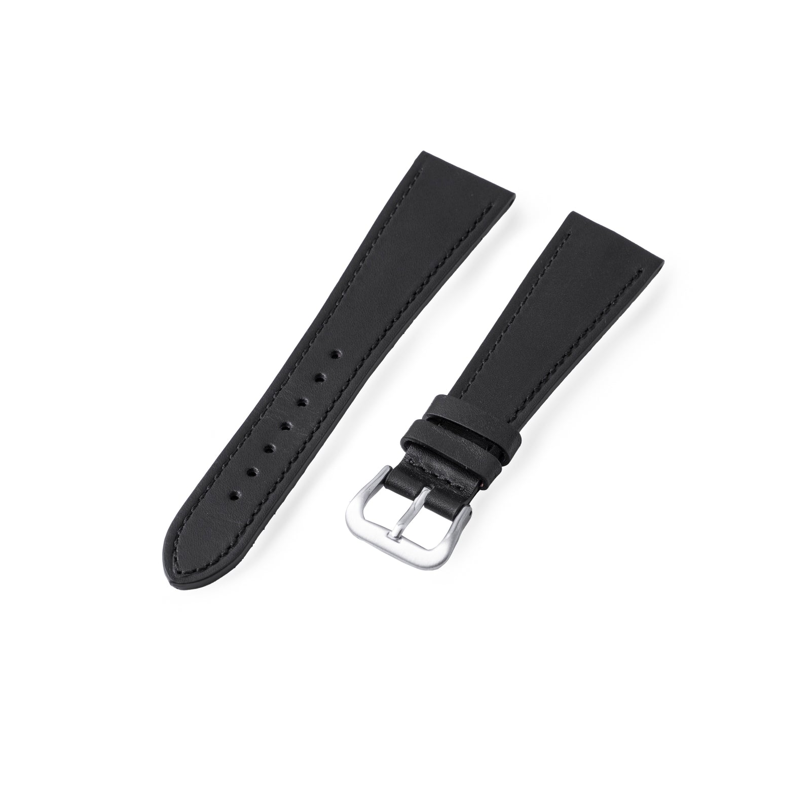 Stuttgart Black Gloss Calf Leather Strap