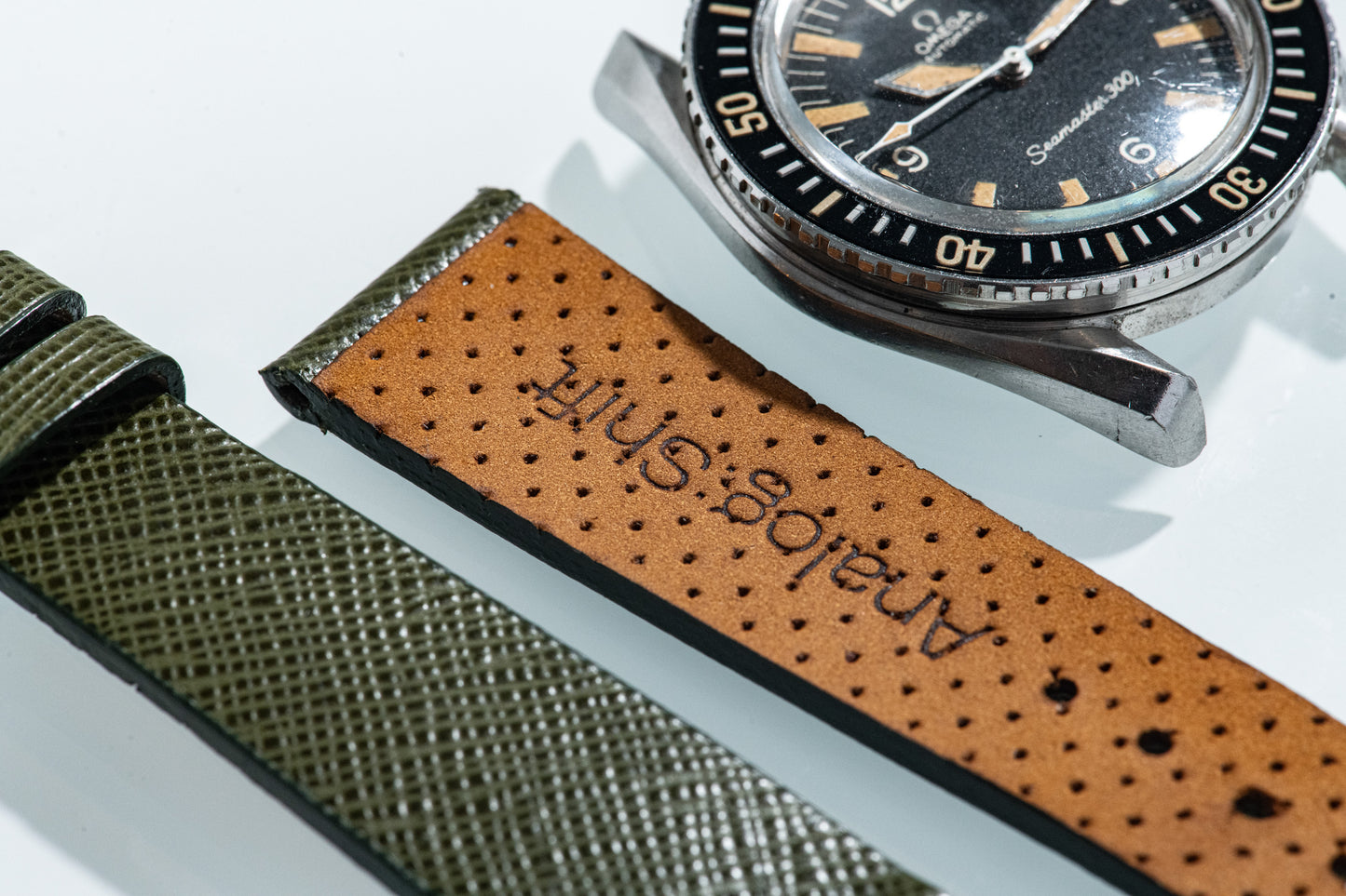 Sargasso Green II Saffiano Strap