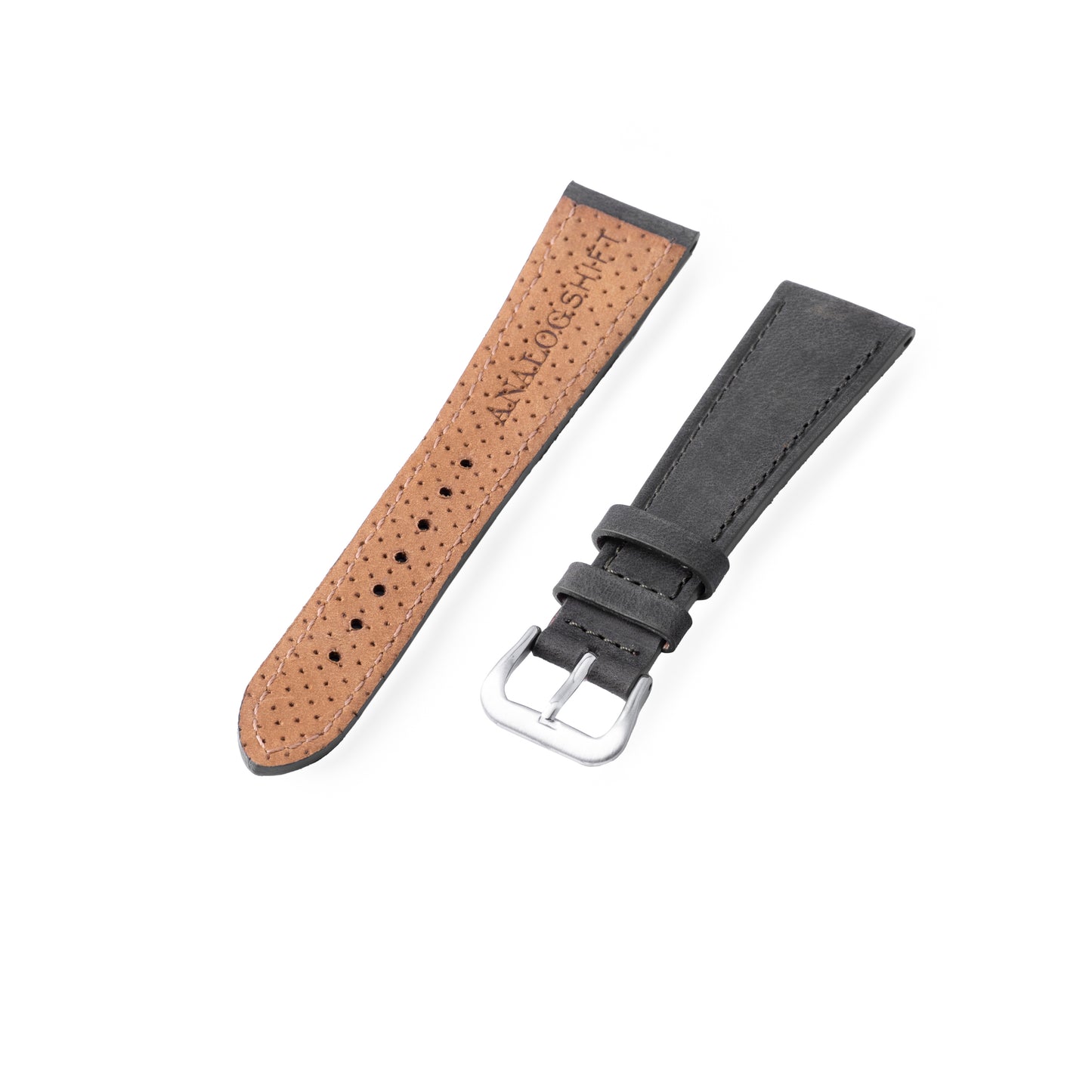 Shelby Grey Distressed Strap