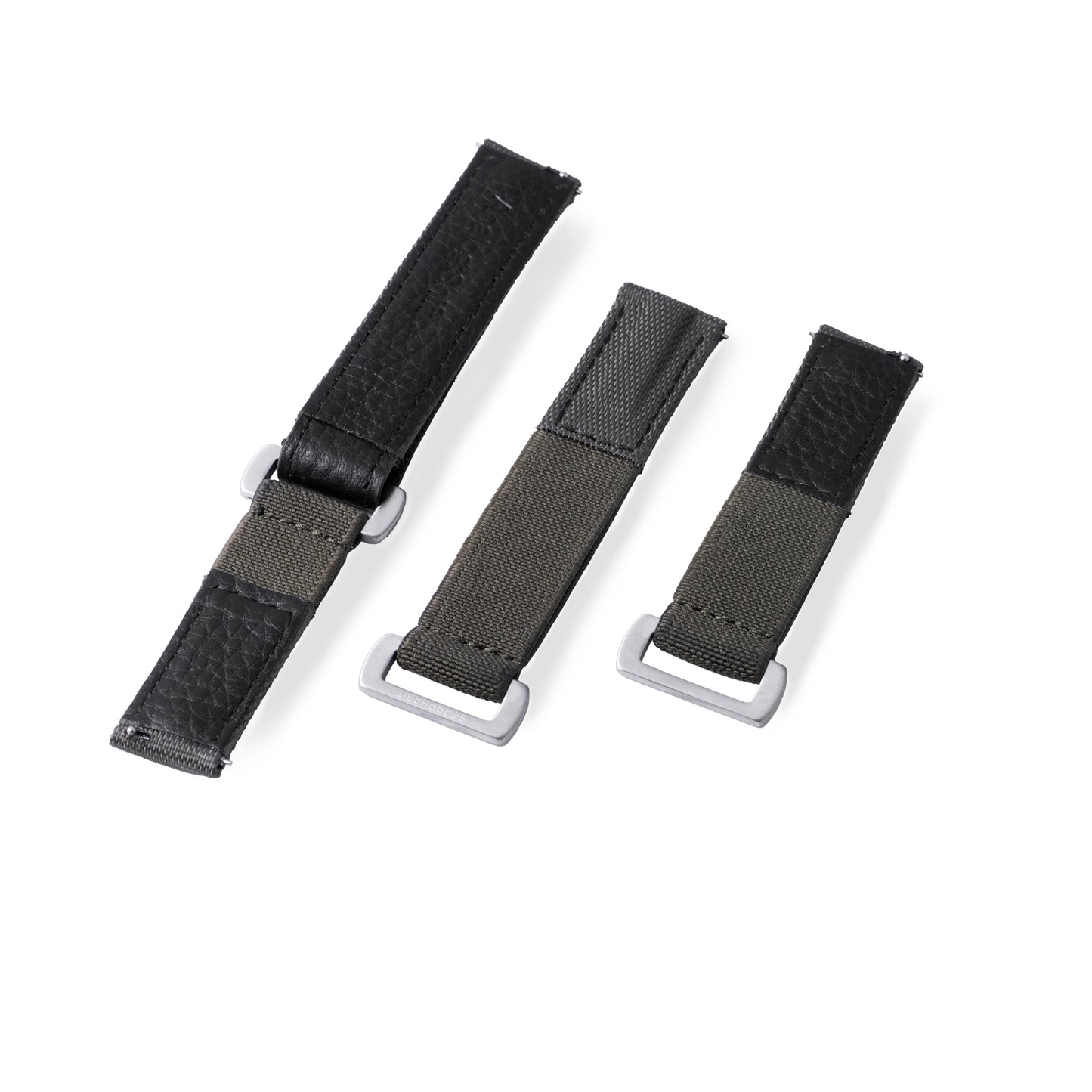 StrapHabit x Analog:Shift Green Hook-and-Loop Elastic Quick-Release Watch Strap